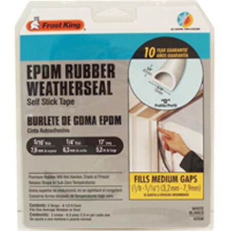 Thermwell Products Thermwell Products V25BA 0.37 x 0.25 x 17 Ft. Brown Weatherstrip 7017296